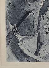 Load image into Gallery viewer, Divine Comedy - L'Enfer - Chant 3 - Charon and the passage of Acheron - Etching - 118/242 - "Collectors Set"