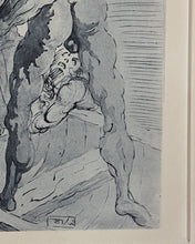 Load image into Gallery viewer, Divine Comedy - L'Enfer - Chant 3 - Charon and the passage of Acheron - Etching - 118/242 - "Collectors Set"