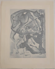 Load image into Gallery viewer, Divine Comedy - L'Enfer - Chant 11 - On The Edge Of The Seventh Circle - Etching - 118/242 - "Collectors Set"