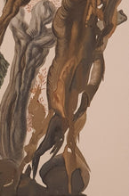Load image into Gallery viewer, Divine Comedy - L'Enfer - Chant 13 - The Forest Of Suicides - Woodcut - 118/4765 - "Collectors Set"
