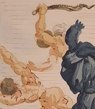 Load image into Gallery viewer, Divine Comedy - L'Enfer - Chant 15 - The Hard Margins - Woodcut - 118/4765 - "Collectors Set"